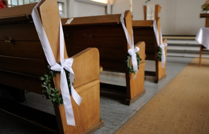 Decoração de igreja para casamento