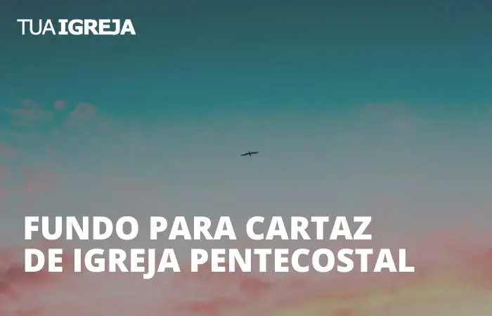 Fundo para cartaz de igreja pentecostal