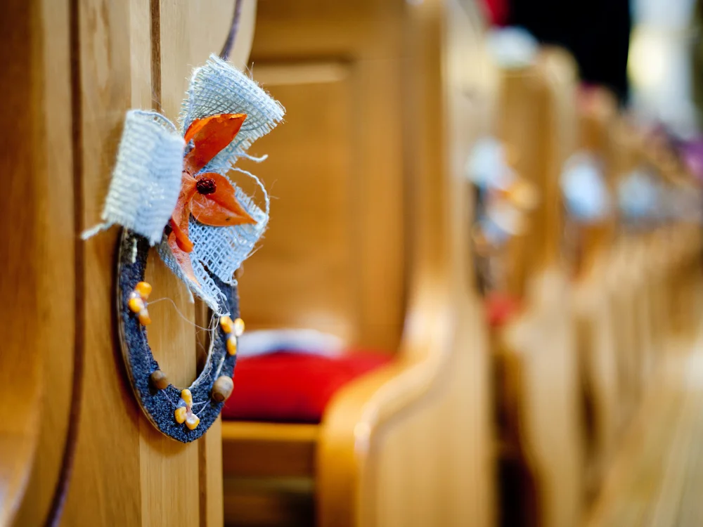 Decoração para festividade de jovens na igreja