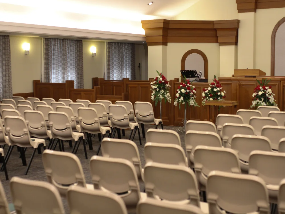 Decoração para festividade de jovens na igreja